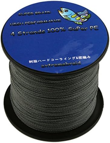 extremebraid PE braided 1000 M 20 LB grey line for fishing