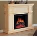 Classic Flame 28WM426NAW-0403 28 Inch Artesian Electric Fireplace - Mantel and Electric Insert - New Antique White