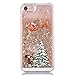 iPhone 6s case,iphone 6 case, liujie Liquid, Cool Quicksand Moving Stars Bling Glitter Floating Dynamic Flowing Case Liquid Cover for Iphone 6 4.7 inch(Christmas gold)