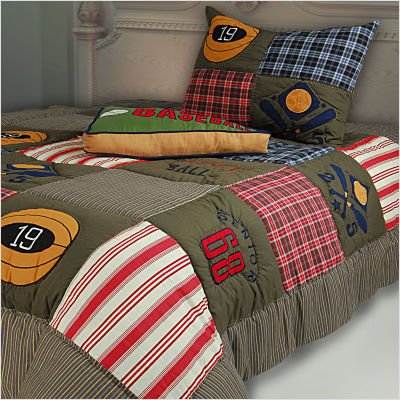 Hallmart Collectibles 61137 Ki-Young Attitudes 3-Piece Play Ball Comforter Set, Full