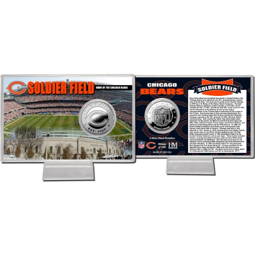 Highland Mint NFL Chicago Bears Soldier Field Silver Coin Card