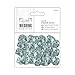 DOCrafts Papermania Ever After Wedding Ribbon Roses 15mm 100/Pkg-Silver Satin, Silver