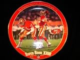 Joe Montana Super Bowl XXIII Collectors Plate San Francisco 49ers & Cincinnati Bengals Football Bradford Limited Edition Collectors Plate with COA Plate 1
