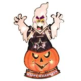 20" Lighted NFL Dallas Cowboys "Happy Halloween" Yard Decoration