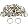 50 Steel Split Rings Key Chain Connector Parts 28mm