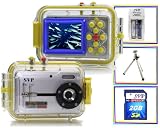 SVP Acqua DC-1251S 12MP Max. Digital Still Camera with waterproof case (SVP 2GB High Speed SD Card & Tripod & AAA Rechargeable Set Included)