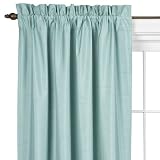Eclipse Devon Faux Silk Absolute Zero Window Panel - River Blue (42 x 84