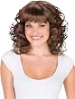 Poof Bangs Brown Wig Curly Wig Theatre Halloween Costume Wigs