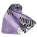 Belisi Monarch Purple Long Silk Scarves