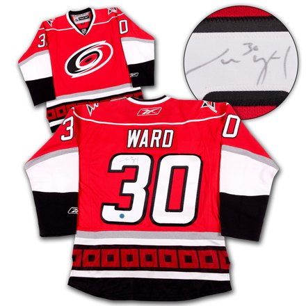 CAM WARD Carolina Hurricanes SIGNED RBK Hockey Jersey