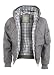 NYC Specials Plaid Hooded Winter Jacke, grau