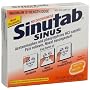 Sinutab Sinus Maximum Strength Pain Reliever, Nasal Decongestant, No Drowsiness, 24-Count Tablets (Pack of 4)