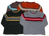 Boys' Crewneck Sweater with Stripes