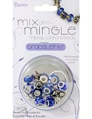Art and Craft Supply: DARICE 1999-5286 Mix and Mingle Starter Jewelery Making Kit with Bracelet and Beads Sealife - Darice