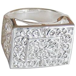 Sterling Silver Finger Rings Handmade Indian Jewelry US Size 5.5 (rng335)