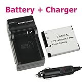 NEEWER Replacement NB-8L Li-ion Battery + Battery Charger w/ Car Adapter for Canon PowerShot A3000 / A3100