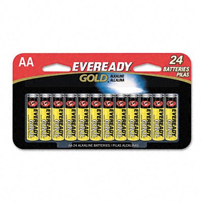 AA Battery, Eveready Gold, Alkaline Battery, 8/Pack EVEA91BP8