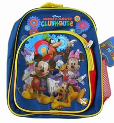 Disney Mickey Mouse Club House Mini Backpack With Water Bottle