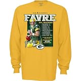 Reebok Green Bay Packers Brett Favre Accomplishments Long Sleeve T-Shirt