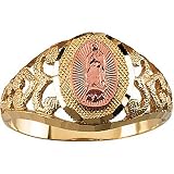14K Yellow and Rose Gold Our Lady of Guadalupe Ring