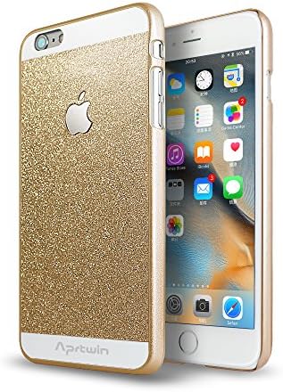 iPhone 6S Plus Case, iPhone 6 Plus Case, Aprtwin® Fashion Style Case, Luxury Hybrid TPU Hard Shiny Bling Glitter Sparkle With Crystal Rhinestone Back Case for iPhone 6/6S Plus (5.5Inch)[Gold]