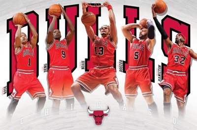 Bulls - Team 2011 Poster Poster Print, 34x22