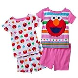Elmo Toddler Girls Set of 2 Cotton Pajamas