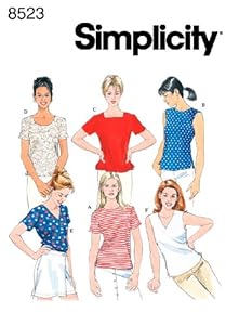 Simplicity Schnittmuster 8523 R für Damen-Oberteile