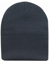 Classic Charcoal Dark Grey Short Beanie Ski Cap by HDP Jeep Caps Visors/Helmet/Beanies