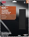 3M 32036 Imperial Wetordry 9x11-Inch P600 Grit Sheet, Pack of 5