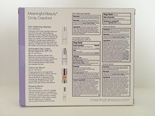 MEANINGFUL BEAUTY By Cindy Crawford. 4 Piece Advanced Introductory System. 30 Day Kit. Real Results in Just 4 Weeks!
