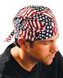 MiraCool 'Tuff Nougies' Doo Rag - One Size - Wavy Flag Design, Lot 12, #TN5-WAV