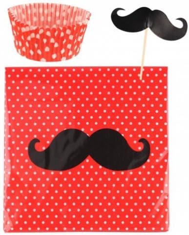 Mustache Cupcake Party Pack
