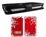 Bundle Monster Barnes & Noble Nook Genuine Leather Case Cover Jacket + Skin Art Decal Sticker + Screen Protector Ebook Accessories Combo - Fit 3G and Wifi Version