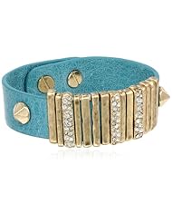 The SAK Leather Pave Slide Ocean Bracelet, 7"