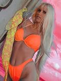 Jax Couture Miami Mango Classic Bra and Brazilian Style Bikini Bottom