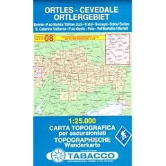 Ortlergebiet: Wanderkarte Tabacco 08. 1:25000