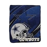 NFL Dallas Cowboys Super Soft Plush Thermal Blanket / Fleece Couch Throw - Blue & Grey