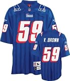 Vincent Brown Blue Reebok NFL Premier Throwback New England Patriots Jersey - 4XL