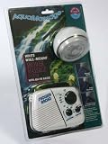 Aqua Massage White Wall Mount Shower Massage System with AM/FM Shower Radio