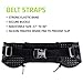 ROMIX Lumbar Running Belt With 2 Water Bottles Holder-Polyamide Lycra Unisex Runners Waist Pack with Safety Reflective Points