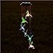 Yescom Solar Wind Chime Hummingbird LED Lights Waterproof Outdoor Yard Garden Decor Christmas Xmas Gifts Changing Color Windchime