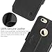 SHIELDON Genuine Leather iPhone 6 Flip Magnetic Wallet Case with Credit Card Holder Slots Protective Cover Compatible with iPhone 6/6S (4.7 inch) - Black