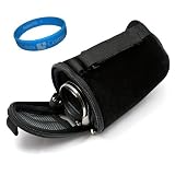 Black VG Classy Style Lushly Microfiber Camcorder Pouch for Samsung NEW Q20 Digital Camcorder Camera + SumacLife TM Wisdom Courage Wristband
