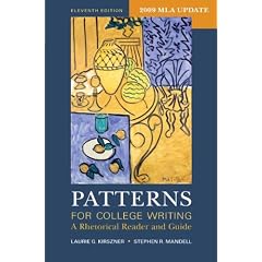 Patterns for College Writing with 2009 MLA Update: A Rhetorical Reader and Guide