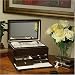 Red Star AIMEE Genuine Leather Jewelry Box Brown