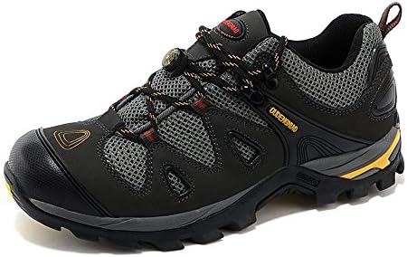 Mens Fashion Hiking Mountain Shoes Lightweight Mesh Outdoor Trailing Trekking Sneakers Grey
