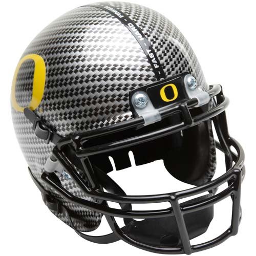 Schutt Oregon Ducks Silver Carbon Fiber Authentic 