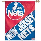 New Jersey Nets Flag - Throwback 27X37 House Flag Banner