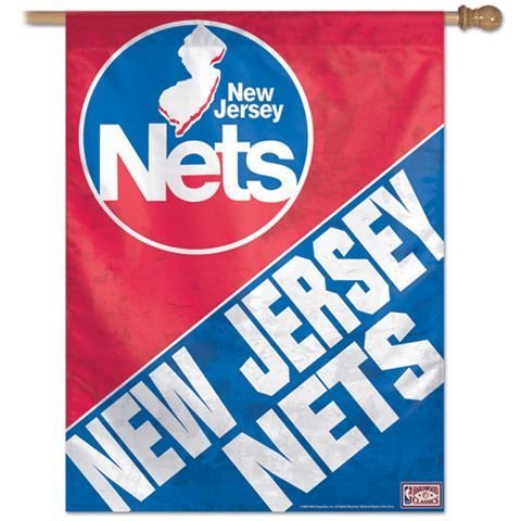 New Jersey Nets Throwback House Flag Banner